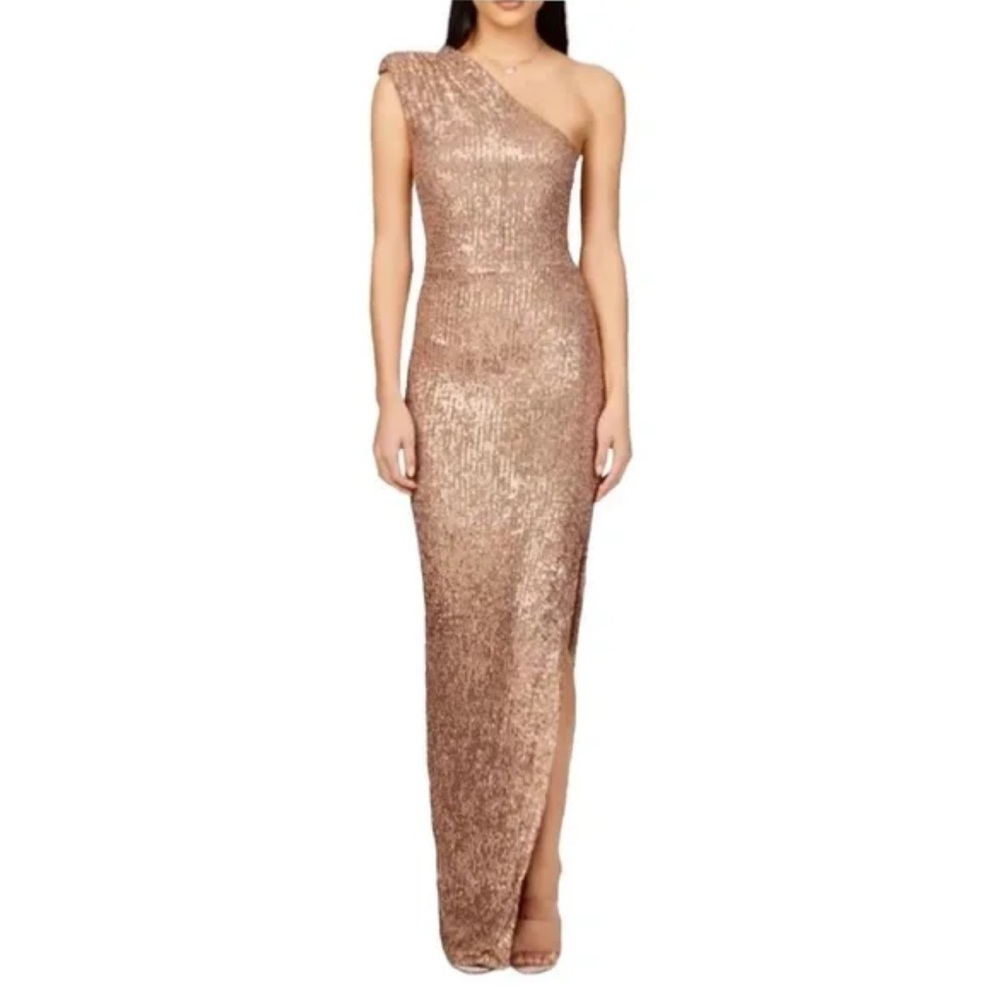 Nookie Gold One Shoulder Dress